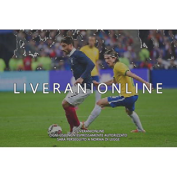 Nabil FEKIR / Filipe LUIS - 26.03.2015 - France / Bresil - Match Amical Photo : Dave Winter / Icon Sport AG ALDO LIVERANI SAS ONLY ITALY