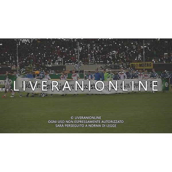 firo Fu§ball,Fussball, 27.03.2015 LŠnderspiel Nationalmannschaft, Saison U 23 Deutschland - Italien 2:2 TEam Bedankt sich bei FAns mit BAnner Vielen Dank fŸr Eure UnterstŸtzung auf dem Weg zur EM $worldrightsEs gelten unsere AGB, einsehbar auf www.firosportphoto.de copyright by firo sportphoto: /AGENZIA ALDO LIVERANI SAS - ITALY ONLY - EDITORIAL USE ONLY - GERMANIA - ITALIA UNDER 21