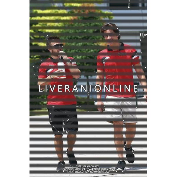 (L to R): Will Stevens (GBR) Manor Marussia F1 Team with Roberto Merhi (ESP) Manor Marussia F1 Team. 28.03.2015. Formula 1 World Championship, Rd 2, Malaysian Grand Prix, Sepang, Malaysia, Saturday. - www.xpbimages.com, EMail: requests@xpbimages.com - copy of publication required for printed pictures. Every used picture is fee-liable. Â© Copyright: Batchelor / XPB Images/ONLY ITALY/Agenzia Aldo Liverani s.a.s.