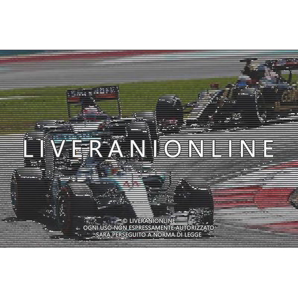 Lewis Hamilton (GBR) Mercedes AMG F1 W06. 29.03.2015. Formula 1 World Championship, Rd 2, Malaysian Grand Prix, Sepang, Malaysia, Sunday. /AGENZIA ALDO LIVERANI SAS - ITALY ONLY - EDITORIAL USE ONLY