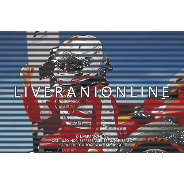 Race winner Sebastian Vettel (GER) Ferrari celebrates in parc ferme. 29.03.2015. Formula 1 World Championship, Rd 2, Malaysian Grand Prix, Sepang, Malaysia, Sunday. /AGENZIA ALDO LIVERANI SAS - ITALY ONLY - EDITORIAL USE ONLY