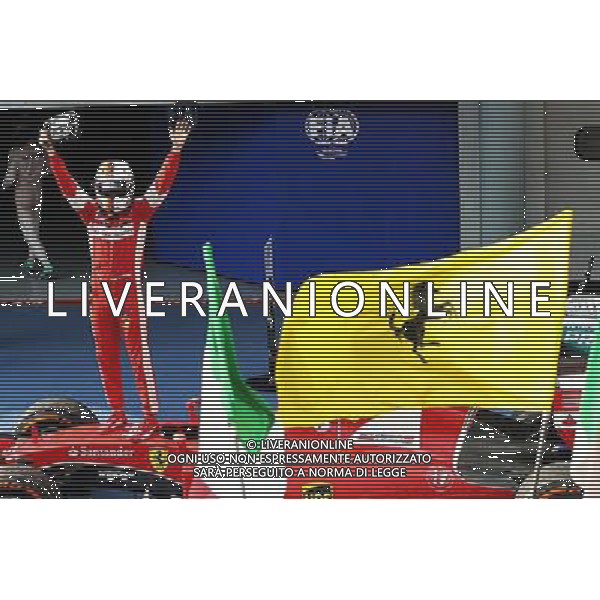 Race winner Sebastian Vettel (GER) Ferrari celebrates in parc ferme. 29.03.2015. Formula 1 World Championship, Rd 2, Malaysian Grand Prix, Sepang, Malaysia, Sunday. /AGENZIA ALDO LIVERANI SAS - ITALY ONLY - EDITORIAL USE ONLY