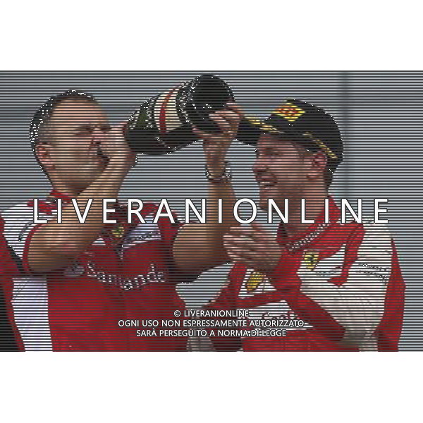 1st place Sebastian Vettel (GER) Ferrari. 29.03.2015. Formula 1 World Championship, Rd 2, Malaysian Grand Prix, Sepang, Malaysia, Sunday. /AGENZIA ALDO LIVERANI SAS - ITALY ONLY - EDITORIAL USE ONLY