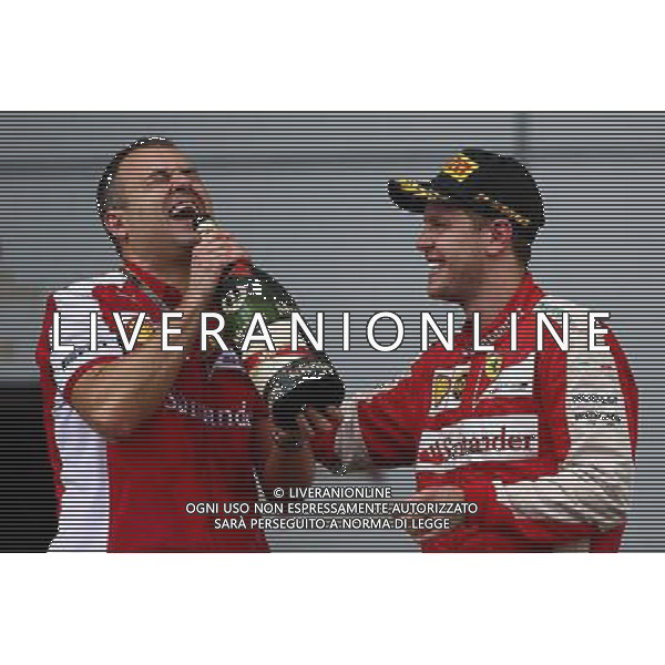1st place Sebastian Vettel (GER) Ferrari. 29.03.2015. Formula 1 World Championship, Rd 2, Malaysian Grand Prix, Sepang, Malaysia, Sunday. /AGENZIA ALDO LIVERANI SAS - ITALY ONLY - EDITORIAL USE ONLY