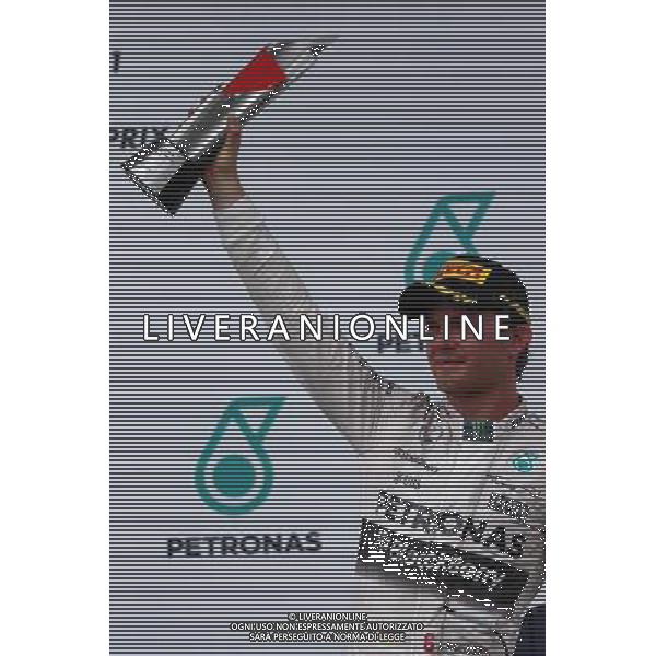 3rd place Nico Rosberg (GER) Mercedes AMG F1 W06. 29.03.2015. Formula 1 World Championship, Rd 2, Malaysian Grand Prix, Sepang, Malaysia, Sunday. /AGENZIA ALDO LIVERANI SAS - ITALY ONLY - EDITORIAL USE ONLY