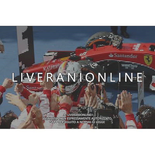 1st place Sebastian Vettel (GER) Ferrari. 29.03.2015. Formula 1 World Championship, Rd 2, Malaysian Grand Prix, Sepang, Malaysia, Sunday. - www.xpbimages.com, EMail: requests@xpbimages.com - copy of publication required for printed pictures. Every used picture is fee-liable. © Copyright: Batchelor / XPB Images ONLY ITALY-EDITORIAL USE ONLY-Agenzia Aldo Liverani s.a.s.