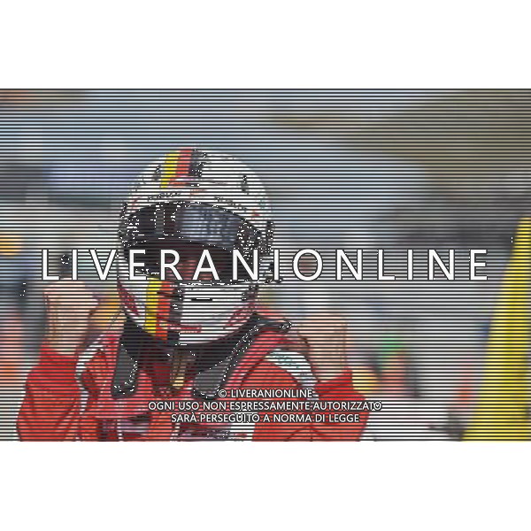 Race winner Sebastian Vettel (GER) Ferrari celebrates in parc ferme. 29.03.2015. Formula 1 World Championship, Rd 2, Malaysian Grand Prix, Sepang, Malaysia, Sunday. - www.xpbimages.com, EMail: requests@xpbimages.com - copy of publication required for printed pictures. Every used picture is fee-liable. © Copyright: Price / XPB Images ONLY ITALY-EDITORIAL USE ONLY-Agenzia Aldo Liverani s.a.s.