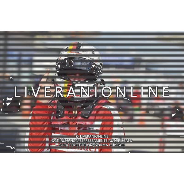 Race winner Sebastian Vettel (GER) Ferrari celebrates in parc ferme. 29.03.2015. Formula 1 World Championship, Rd 2, Malaysian Grand Prix, Sepang, Malaysia, Sunday. - www.xpbimages.com, EMail: requests@xpbimages.com - copy of publication required for printed pictures. Every used picture is fee-liable. © Copyright: Price / XPB Images ONLY ITALY-EDITORIAL USE ONLY-Agenzia Aldo Liverani s.a.s.