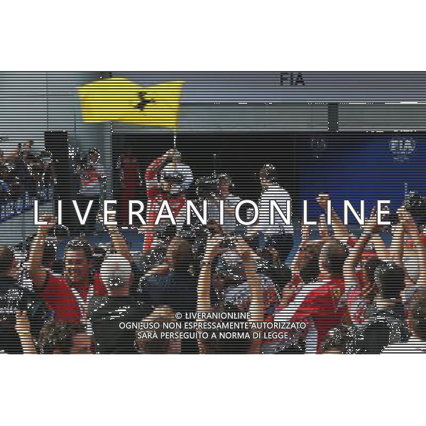 Race winner Sebastian Vettel (GER) Ferrari celebrates in parc ferme. 29.03.2015. Formula 1 World Championship, Rd 2, Malaysian Grand Prix, Sepang, Malaysia, Sunday. - www.xpbimages.com, EMail: requests@xpbimages.com - copy of publication required for printed pictures. Every used picture is fee-liable. Â© Copyright: Photo4 / XPB Images/Agenzia Aldo Liverani s.a.s.
