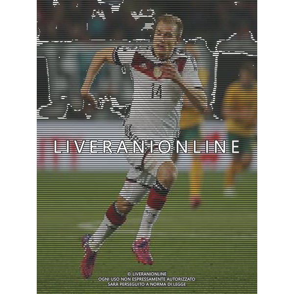 firo Fu§ball, Fussball, 25.03.2015 LŠnderspiel, Freundschaftsspiel, Testspiel Saison 2015/2016, Nati, Deutsche Nationalmannschaft Deutschland, GER - Australien, AUS 2:2 GER Holger Badstuber, Einzelaktion $worldrights Es gelten unsere AGB, einsehbar auf www.firosportphoto.de copyright by firo sportphoto: /AGENZIA ALDO LIVERANI SAS - ITALY ONLY - EDITORIAL USE ONLY - germania australia