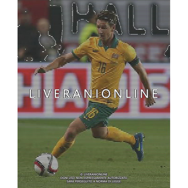 firo Fu§ball, Fussball, 25.03.2015 LŠnderspiel, Freundschaftsspiel, Testspiel Saison 2015/2016, Nati, Deutsche Nationalmannschaft Deutschland, GER - Australien, AUS 2:2 AUS Nathan Burns, Einzelaktion $worldrights Es gelten unsere AGB, einsehbar auf www.firosportphoto.de copyright by firo sportphoto: /AGENZIA ALDO LIVERANI SAS - ITALY ONLY - EDITORIAL USE ONLY - germania australia