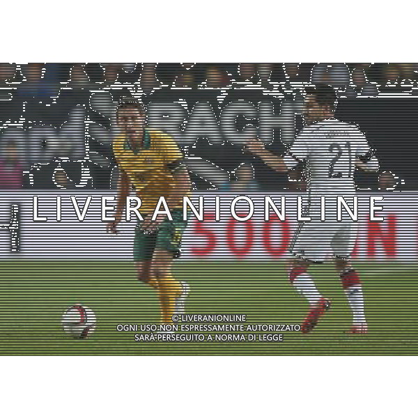 firo Fu§ball, Fussball, 25.03.2015 LŠnderspiel, Freundschaftsspiel, Testspiel Saison 2015/2016, Nati, Deutsche Nationalmannschaft Deutschland, GER - Australien, AUS 2:2 AUS Mark Milligan, Zweikampf Duell, GER lkay GŸndo an Ilkay GŸndogan Guendogan $worldrights Es gelten unsere AGB, einsehbar auf www.firosportphoto.de copyright by firo sportphoto: /AGENZIA ALDO LIVERANI SAS - ITALY ONLY - EDITORIAL USE ONLY - germania australia