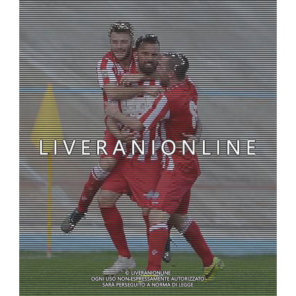 Campionato di Calcio Lega Pro Girone B 2014/2015 32 Giornata Forli\' - 29.03.2015 Forli\'-Ascoli Picchio Nella Foto:docente esulta /Ph.Vitez-Ag. Aldo Liverani