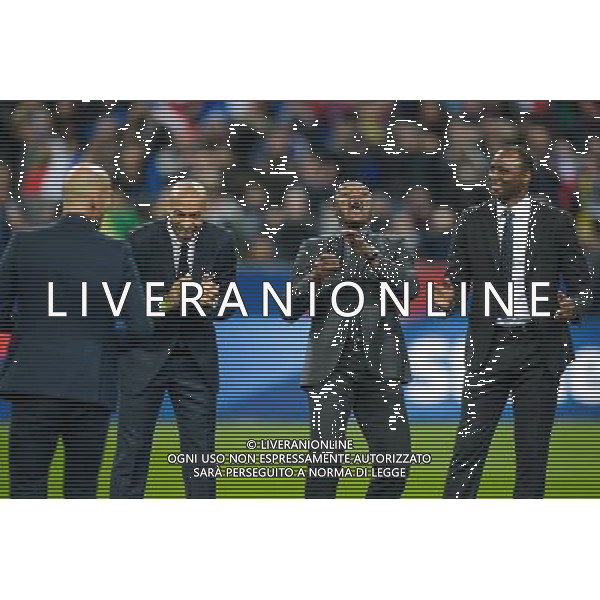 Thierry Henry / Marcel Desailly / Patrick Vieira / Zinedine Zidane - 26.03.2015 - France / Bresil - Match Amical Photo : Andre Ferreira / Icon Sport AG ALDO LIVERANI SAS ONLY ITALY
