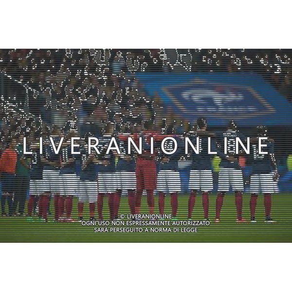 Illustration minute de silence - Equipe France - 26.03.2015 - France / Bresil - Match Amical Photo : Andre Ferreira / Icon Sport AG ALDO LIVERANI SAS ONLY ITALY
