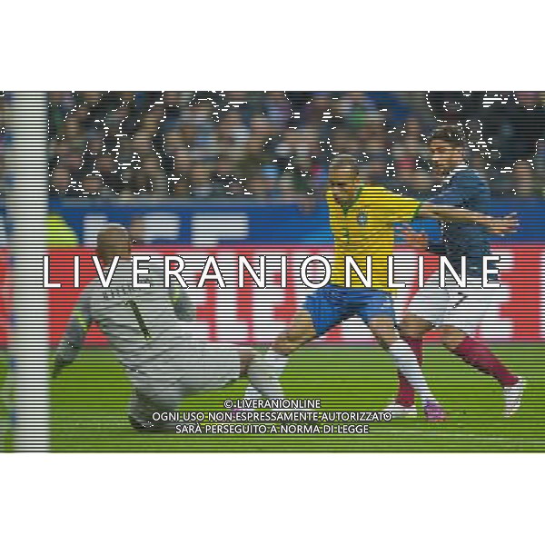 Joao Miranda / Nabil Fekir - 26.03.2015 - France / Bresil - Match Amical Photo : Andre Ferreira / Icon Sport AG ALDO LIVERANI SAS ONLY ITALY