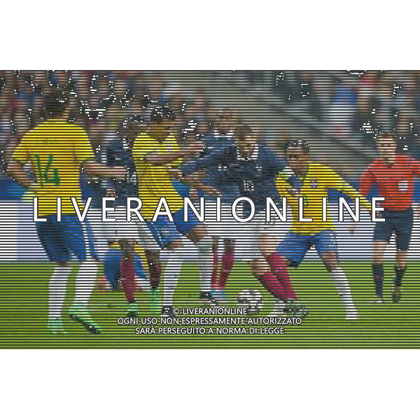 Karim Benzema / Elias / Luiz Gustavo - 26.03.2015 - France / Bresil - Match Amical Photo : Andre Ferreira / Icon Sport AG ALDO LIVERANI SAS ONLY ITALY