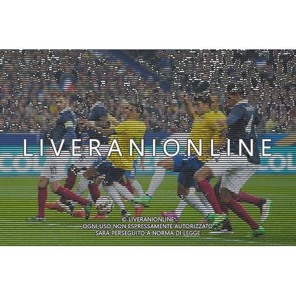 Karim Benzema / Moussa Sissoko / Luiz Gustavo / Thiago Silva / Raphael Varane - 26.03.2015 - France / Bresil - Match Amical Photo : Andre Ferreira / Icon Sport AG ALDO LIVERANI SAS ONLY ITALY