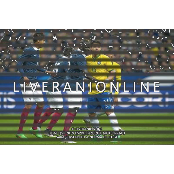 Mamadou Sakho / Thiago Silva - 26.03.2015 - France / Bresil - Match Amical Photo : Andre Ferreira / Icon Sport AG ALDO LIVERANI SAS ONLY ITALY