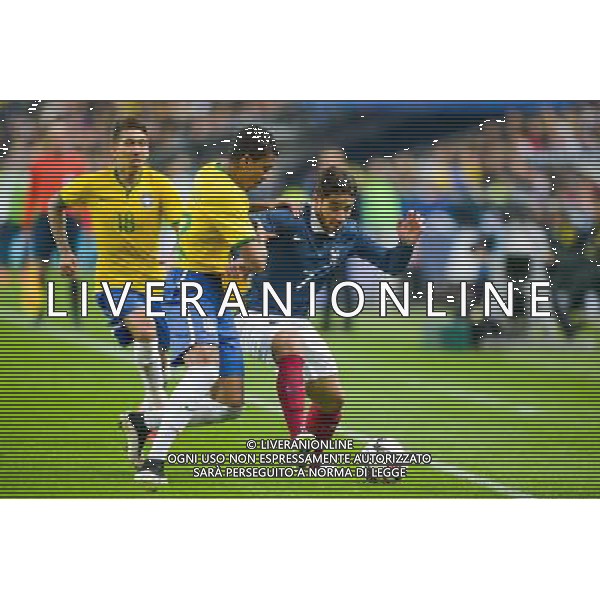 Nabil Fekir / Luiz Gustavo - 26.03.2015 - France / Bresil - Match Amical Photo : Andre Ferreira / Icon Sport AG ALDO LIVERANI SAS ONLY ITALY