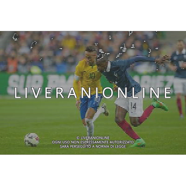 Neymar / Blaise Matuidi - 26.03.2015 - France / Bresil - Match Amical Photo : Andre Ferreira / Icon Sport AG ALDO LIVERANI SAS ONLY ITALY