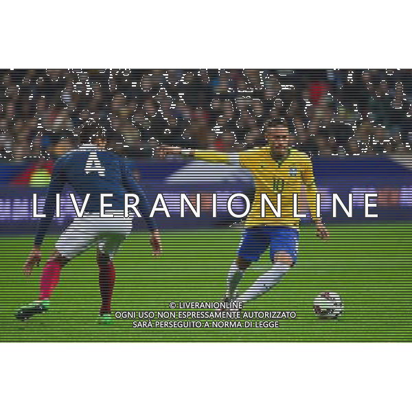 NEYMAR JR / Raphael VARANE - 26.03.2015 - France / Bresil - Match Amical Photo : Dave Winter / Icon Sport AG ALDO LIVERANI SAS ONLY ITALY