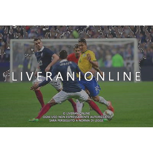 Roberto FIRMINO / Blaise MATUIDI - 26.03.2015 - France / Bresil - Match Amical Photo : Dave Winter / Icon Sport AG ALDO LIVERANI SAS ONLY ITALY