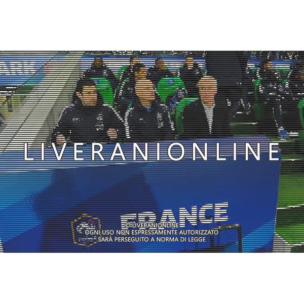 Franck RAVIOT / Guy STEPHAN / Didier DESCHAMPS - 29.03.2015 - France / Danemark - Match amical -Saint Etienne- Photo : Jean Paul Thomas / Icon Sport AG ALDO LIVERANI SAS ONLY ITALY