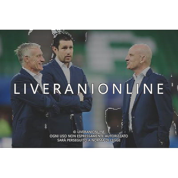 Didier DESCHAMPS / Franck RAVIOT / Guy STEPHAN - 29.03.2015 - France / Danemark - Match amical -Saint Etienne- Photo : Jean Paul Thomas / Icon Sport AG ALDO LIVERANI SAS ONLY ITALY