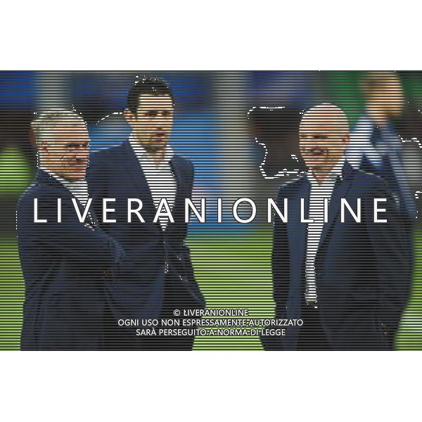 Didier DESCHAMPS / Franck RAVIOT / Guy STEPHAN - 29.03.2015 - France / Danemark - Match amical -Saint Etienne- Photo : Jean Paul Thomas / Icon Sport AG ALDO LIVERANI SAS ONLY ITALY