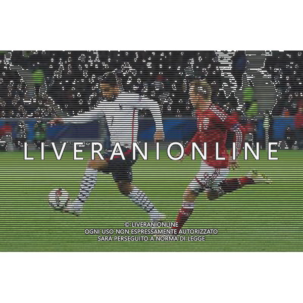 Nabil FEKIR / Michael KROHN DEHLI - 29.03.2015 - France / Danemark - Match amical -Saint Etienne- Photo : Jean Paul Thomas / Icon Sport AG ALDO LIVERANI SAS ONLY ITALY