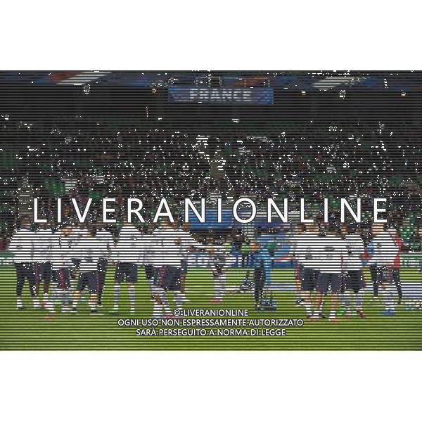 Groupe France - 29.03.2015 - France / Danemark - Match amical -Saint Etienne- Photo : Jean Paul Thomas / Icon Sport AG ALDO LIVERANI SAS ONLY ITALY