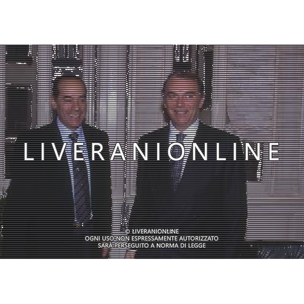 RETROSPETTIVA LUIS SUAREZ ALLENATORE INTER NELLA FOTO LUIS SUAREZ CON ERNESTO PELLEGRINI AG ALDO LIVERANI SAS