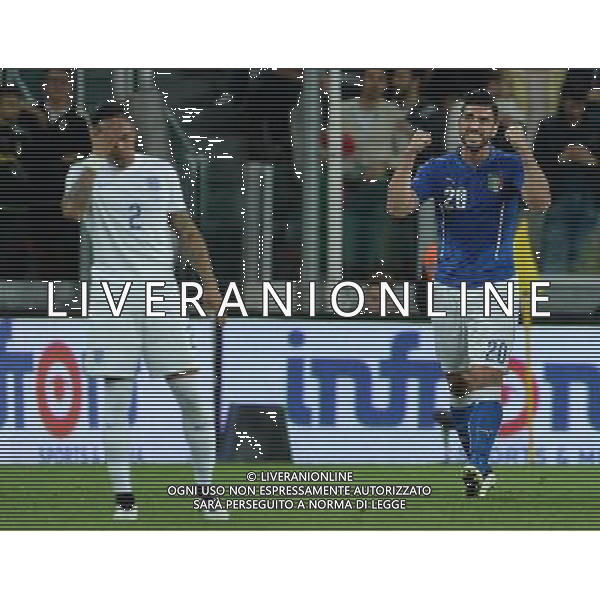 Amichevole Torino - 31.03.2015 Italia-Inghilterra Nella Foto:pelle\'graziano esulta /Ph.Vitez-Ag. Aldo Liverani