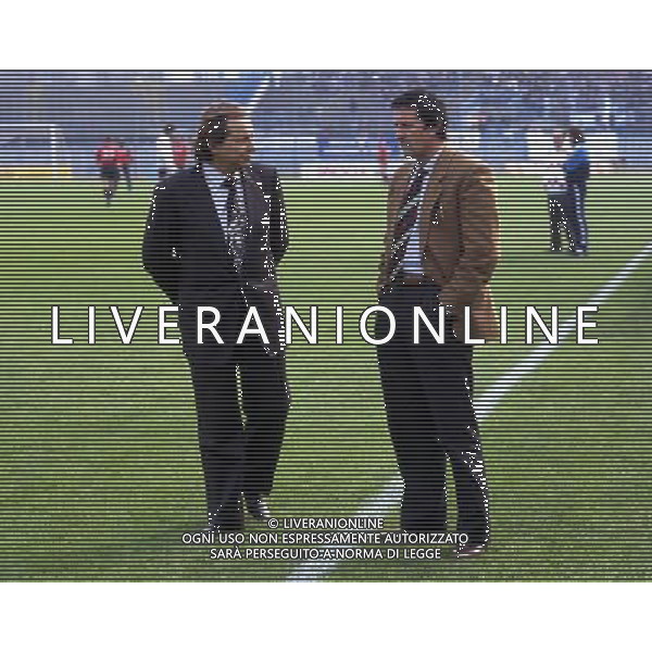 RETROSPETTIVA GINO CORIONI NELLA FOTO GINO CORIONI CON ADELIO MORO AG ALDO LIVERANI SAS