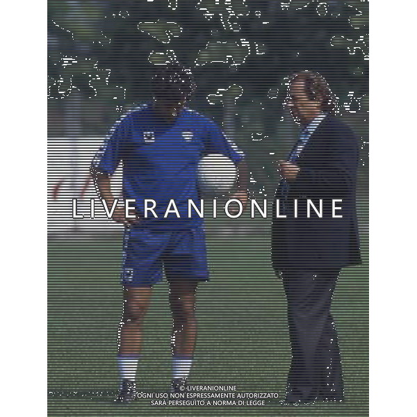 RETROSPETTIVA GINO CORIONI NELLA FOTO GINO CORIONI E MIRCEA LUCESCU AG ALDO LIVERANI SAS