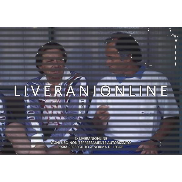 RETROSPETTIVA GINO CORIONI NELLA FOTO GINO CORIONI CON FRANCO SCOGLIO AG ALDO LIVERANI SAS