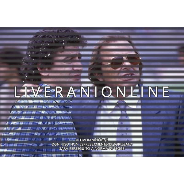 RETROSPETTIVA GINO CORIONI NELLA FOTO GINO CORIONI CON ERALDO PECCI AG ALDO LIVERANI SAS