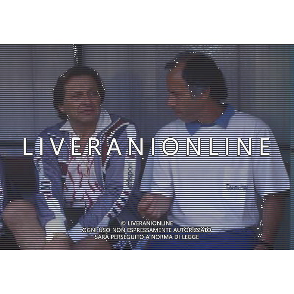 RETROSPETTIVA GINO CORIONI NELLA FOTO GINO CORIONI CON FRANCO SCOGLIO AG ALDO LIVERANI SAS