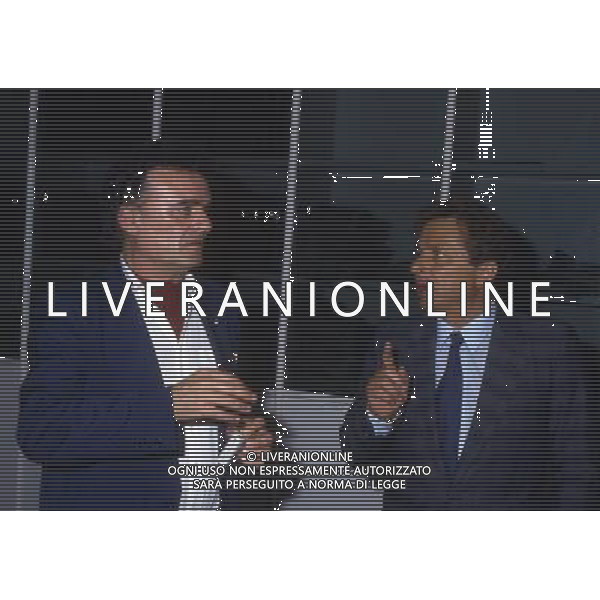 RETROSPETTIVA GINO CORIONI NELLA FOTO GINO CORIONI CON BRIZZI VICE PRES BOLOGNA AG ALDO LIVERANI SAS