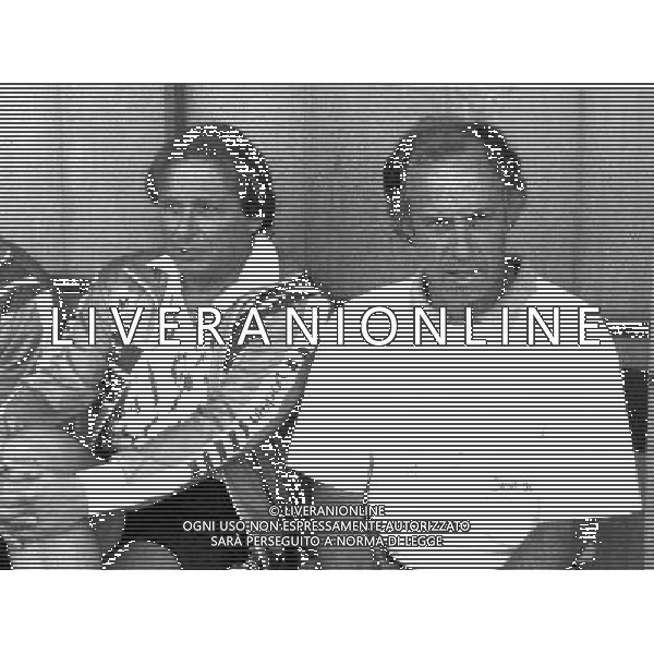 RETROSPETTIVA GINO CORIONI NELLA FOTO GINO CORIONI CON FRANCO SCOGLIO AG ALDO LIVERANI SAS
