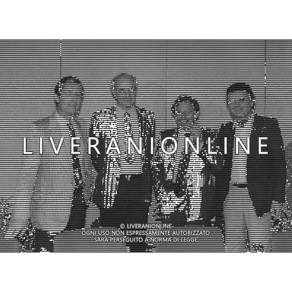 RETROSPETTIVA GINO CORIONI NELLA FOTO GINO CORIONI CON NELLO GOVERNATO CARLO MAZZONE E BRIZZI VICE PRES BOLOGNA AG ALDO LIVERANI SAS