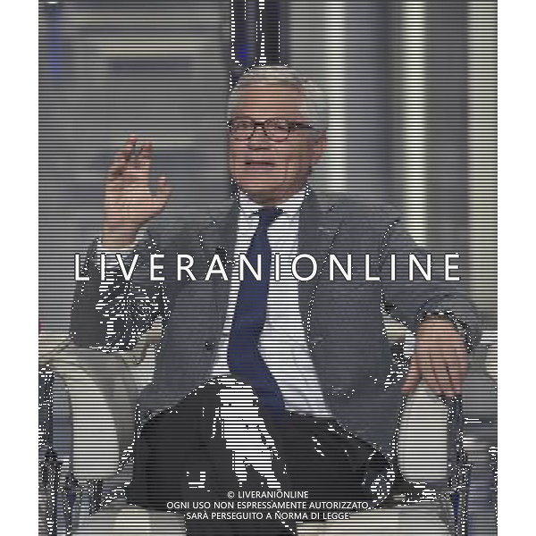 Roma - 31/03/2015 - Studi RAI Teulada - Porta a Porta - nella foto: Giovanni Pitruzzella presidente dell\'Autorita\' garante della concorrenza e del mercato / Ph. Fabrizio Corradetti - Ag. Aldo Liverani Sas