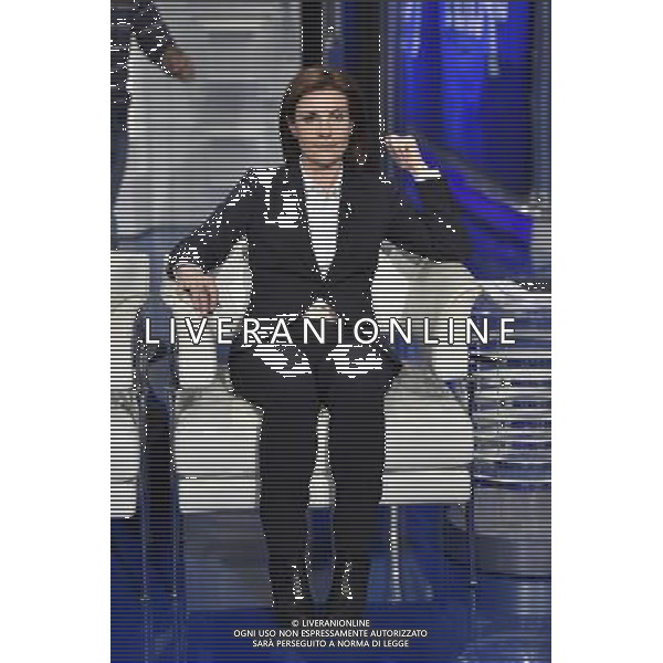 Trasmissione televisiva \'Porta a Porta\' del 02 aprile 2015 nella foto Alessandra Moretti ©Corradetti/Agenzia Aldo Liverani sas