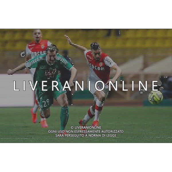 Yannick Ferreira Carrasco / Francois Clerc - 03.04.2015 - Monaco / Saint Etienne - 31e journee Ligue 1 Photo : Sebastien Nogier / Icon Sport AG ALDO LIVERANI SAS ONLY ITALY