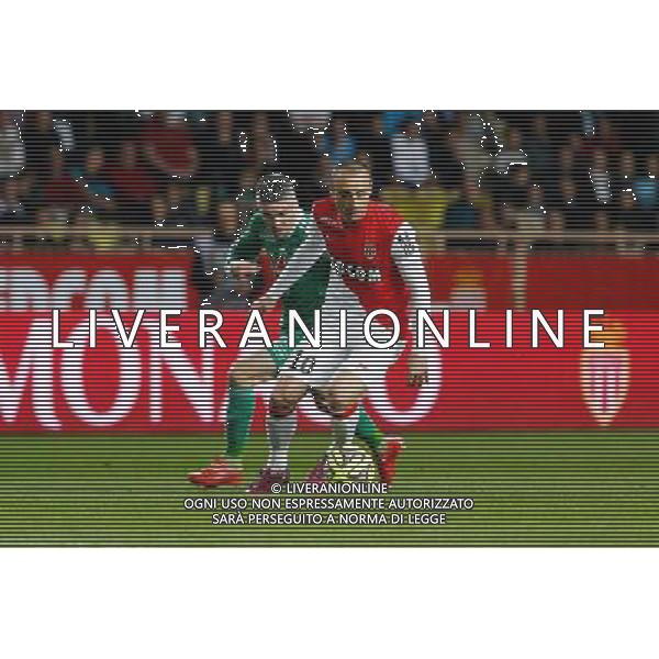 Dimitar Berbatov / Fabien Lemoine - 03.04.2015 - Monaco / Saint Etienne - 31e journee Ligue 1 Photo : Sebastien Nogier / Icon Sport AG ALDO LIVERANI SAS ONLY ITALY