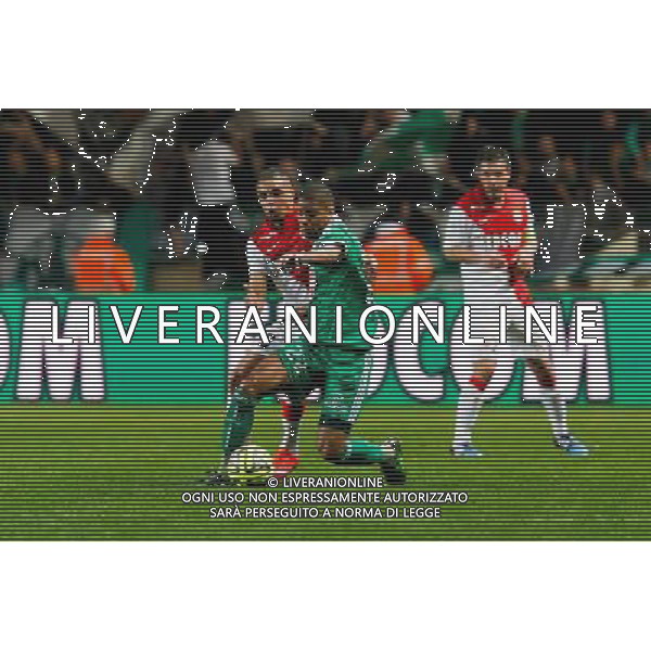 Layvin Kurzawa / Kevin Monnet Paquet - 03.04.2015 - Monaco / Saint Etienne - 31e journee Ligue 1 Photo : Sebastien Nogier / Icon Sport AG ALDO LIVERANI SAS ONLY ITALY
