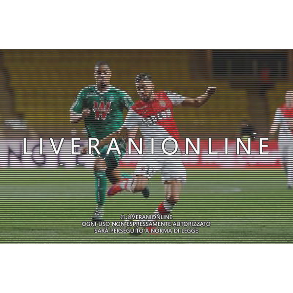 Kevin Monnet Paquet / Yannick Ferreira Carrasco - 03.04.2015 - Monaco / Saint Etienne - 31e journee Ligue 1 Photo : Sebastien Nogier / Icon Sport AG ALDO LIVERANI SAS ONLY ITALY