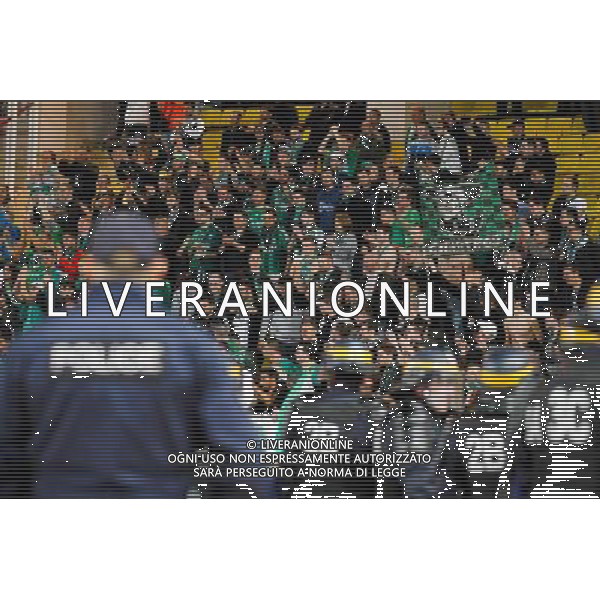 Supporters Saint Etienne / Police - 03.04.2015 - Monaco / Saint Etienne - 31e journee Ligue 1 Photo : Sebastien Nogier / Icon Sport AG ALDO LIVERANI SAS ONLY ITALY