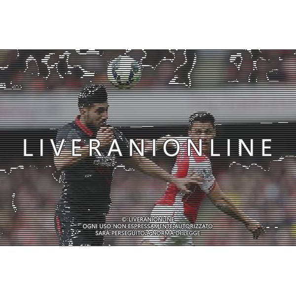 Liverpool\'s Emre Can battles for possession with Arsenal\'s Alexis Sanchez Photographer Craig Mercer/CameraSport Football - Barclays Premiership - Arsenal v Liverpool - Saturday 4th April 2015 - The Emirates Stadium - London © CameraSport - 43 Linden Ave. Countesthorpe. Leicester. England. LE8 5PG - Tel: +44 (0) 116 277 4147 - admin@camerasport.com - www.camerasport.com AG ALDO LIVERANI SAS ONLY ITALY